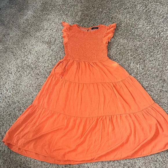 Casual Highwaist Flowy Tiered A line Midi - Picture 2 of 12